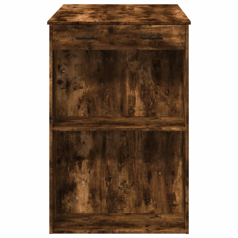 vidaXL füstös tölgy színű szerelt fa bárasztal 102 x 70 x 103,5 cm