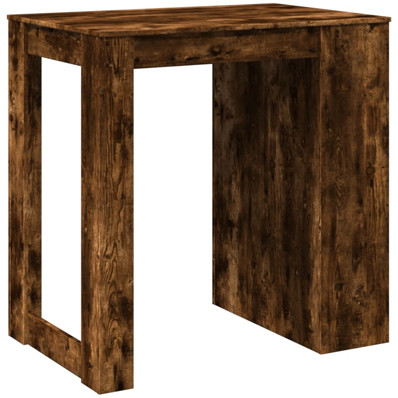 vidaXL füstös tölgy színű szerelt fa bárasztal 102 x 70 x 103,5 cm