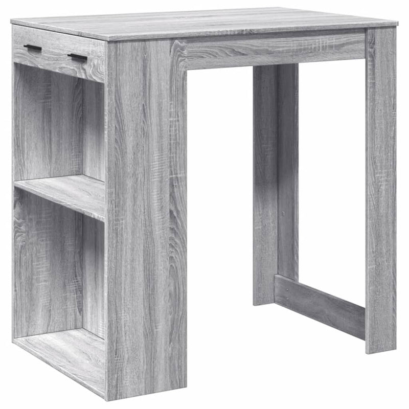 vidaXL szürke sonoma színű szerelt fa bárasztal 102 x 70 x 103,5 cm