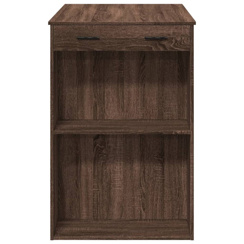vidaXL barna tölgy színű szerelt fa bárasztal 102 x 70 x 103,5 cm