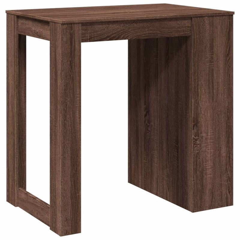 vidaXL barna tölgy színű szerelt fa bárasztal 102 x 70 x 103,5 cm