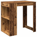 vidaXL antik fa színű szerelt fa bárasztal 102 x 70 x 103,5 cm