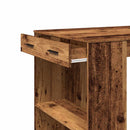 vidaXL antik fa színű szerelt fa bárasztal 102 x 70 x 103,5 cm