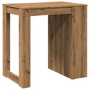 vidaXL kézműves tölgy színű szerelt fa bárasztal 102 x 70 x 103,5 cm