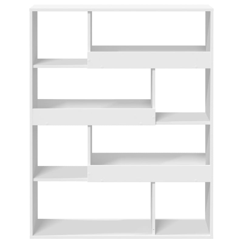 vidaXL fehér szerelt fa könyvespolc 100 x 33 x 125,5 cm
