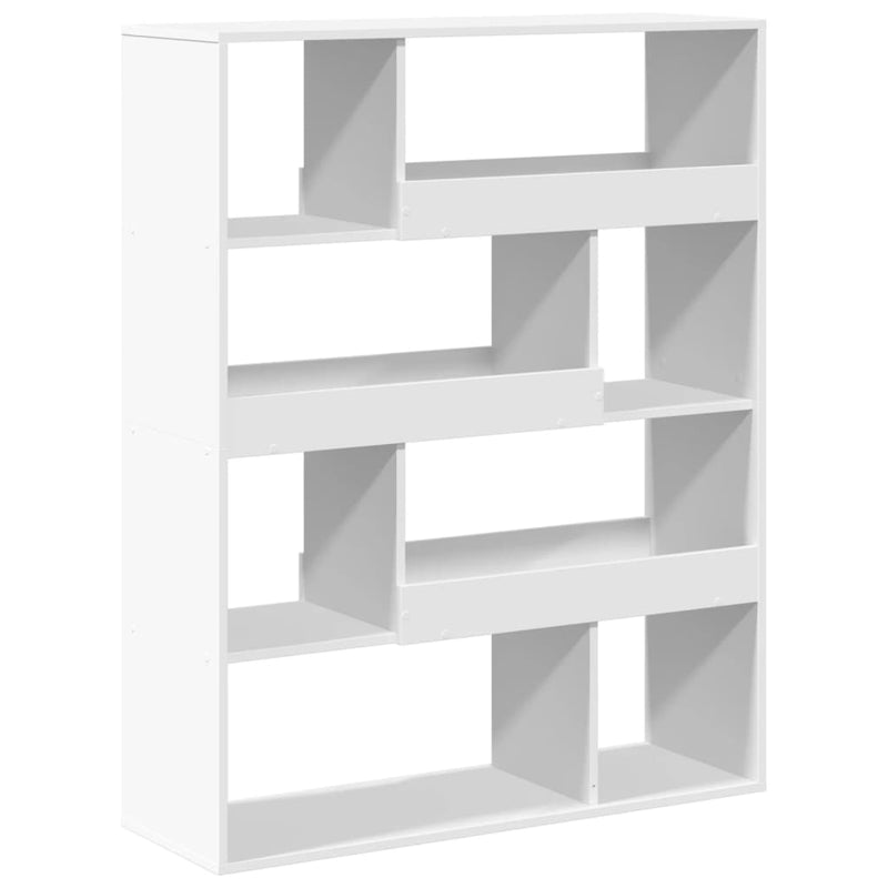 vidaXL fehér szerelt fa könyvespolc 100 x 33 x 125,5 cm