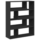 vidaXL fekete szerelt fa könyvespolc 100 x 33 x 125,5 cm