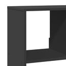 vidaXL fekete szerelt fa könyvespolc 100 x 33 x 125,5 cm