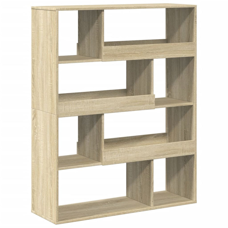 vidaXL sonoma tölgy színű szerelt fa könyvszekrény 100 x 33 x 125,5 cm