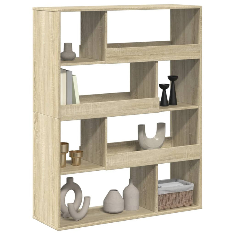 vidaXL sonoma tölgy színű szerelt fa könyvszekrény 100 x 33 x 125,5 cm