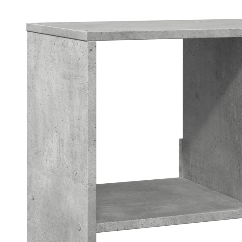 vidaXL betonszürke szerelt fa könyvespolc 100 x 33 x 125,5 cm