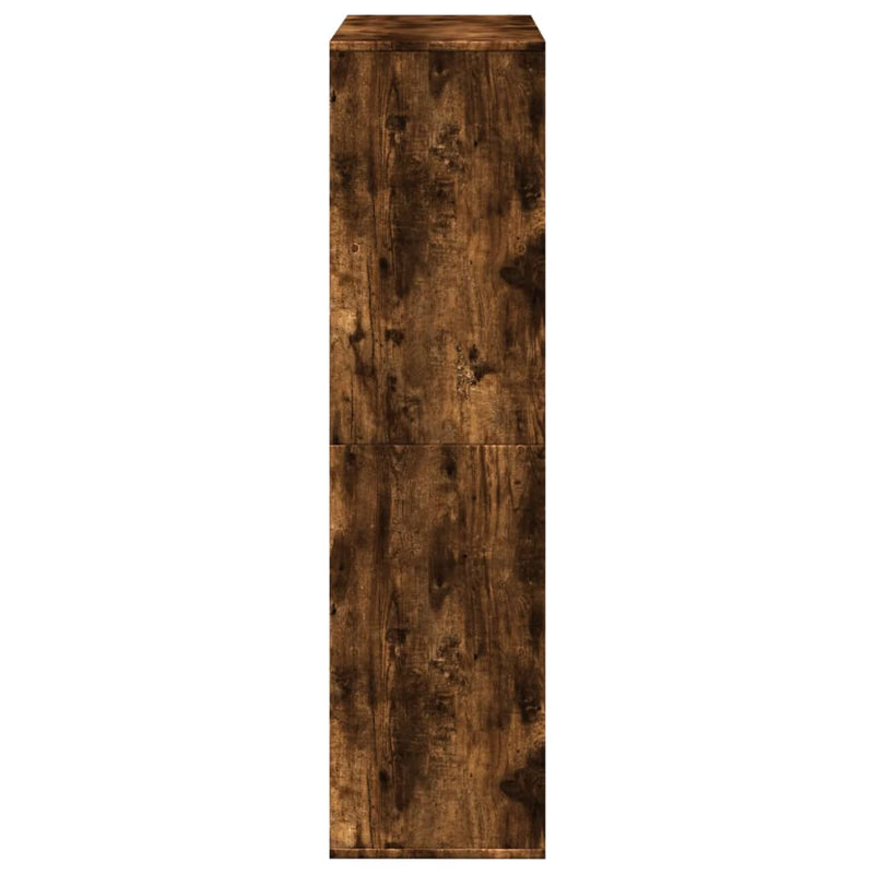 vidaXL füstös tölgy színű szerelt fa könyvespolc 100 x 33 x 125,5 cm
