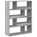 vidaXL szürke sonoma színű szerelt fa könyvespolc 100 x 33 x 125,5 cm