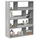 vidaXL szürke sonoma színű szerelt fa könyvespolc 100 x 33 x 125,5 cm