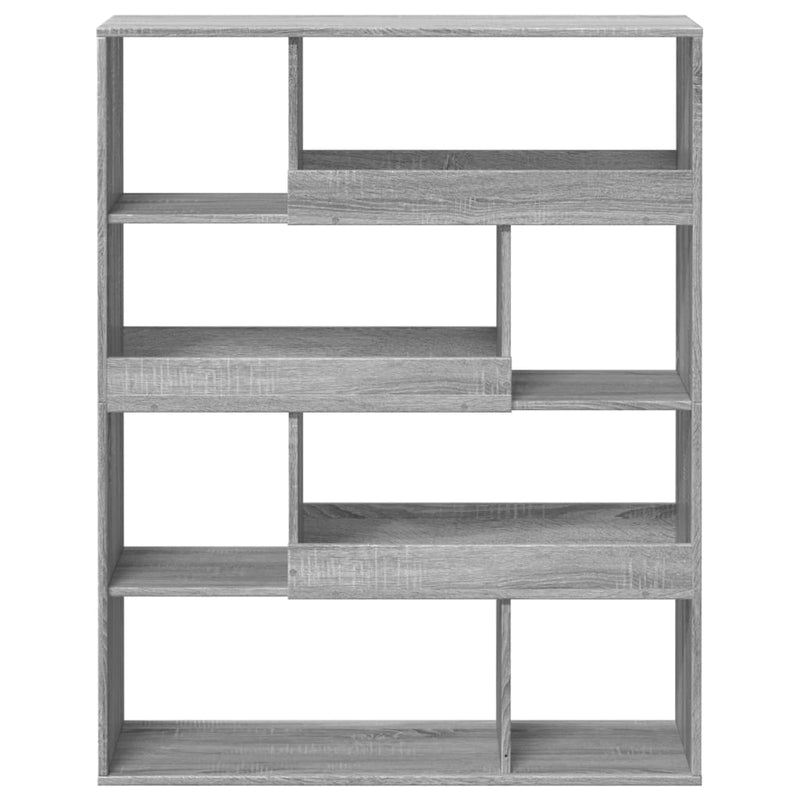 vidaXL szürke sonoma színű szerelt fa könyvespolc 100 x 33 x 125,5 cm