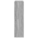 vidaXL szürke sonoma színű szerelt fa könyvespolc 100 x 33 x 125,5 cm