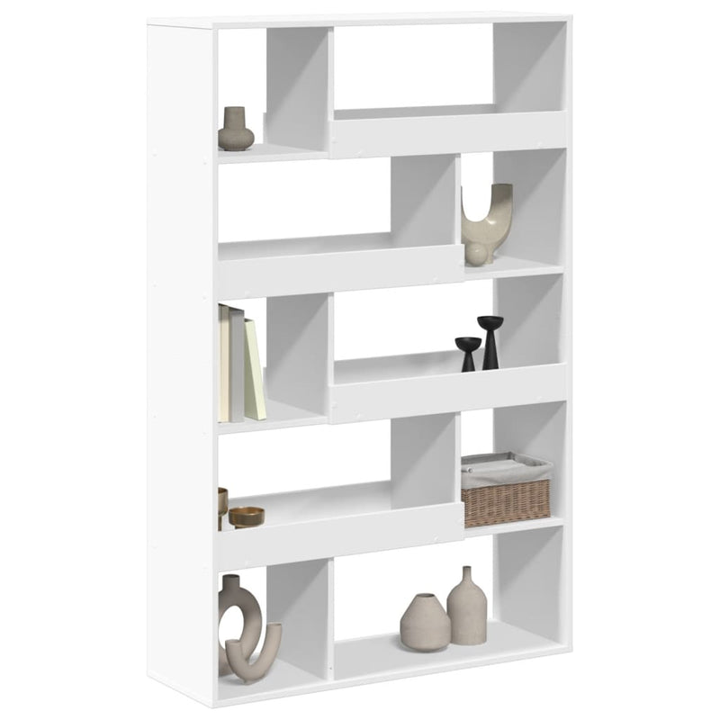 vidaXL fehér szerelt fa könyvespolc 100 x 33 x 156,5 cm
