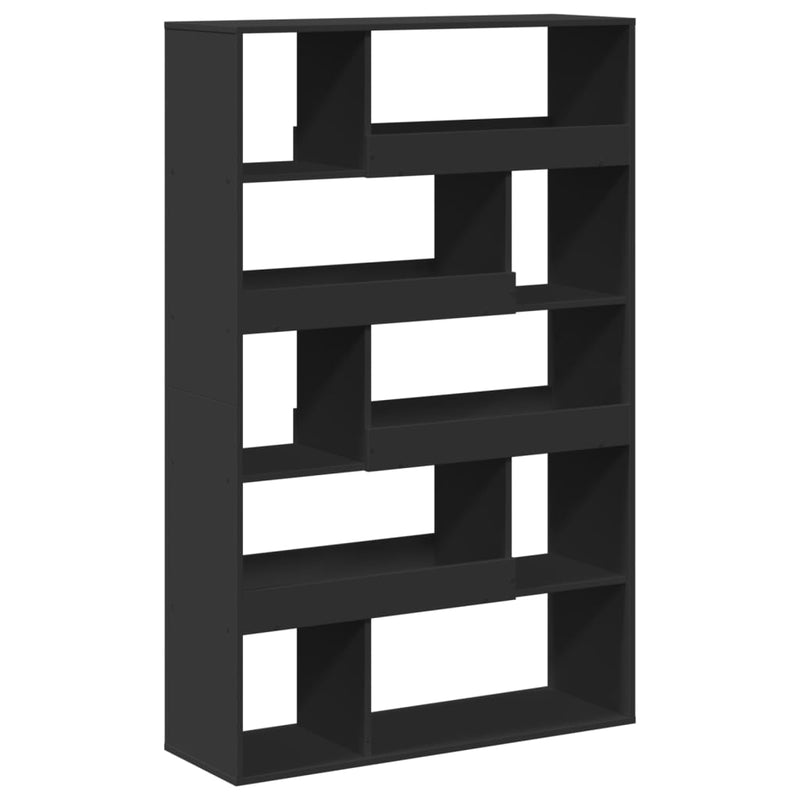 vidaXL fekete szerelt fa könyvespolc 100 x 33 x 156,5 cm