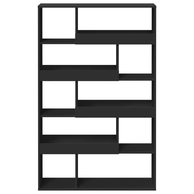 vidaXL fekete szerelt fa könyvespolc 100 x 33 x 156,5 cm