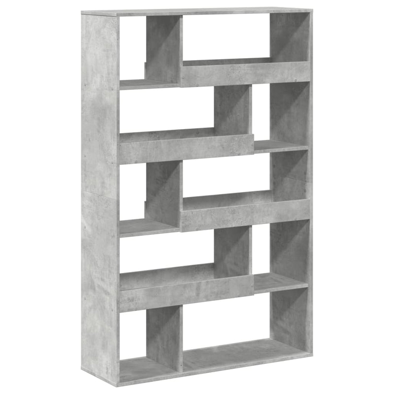 vidaXL betonszürke szerelt fa könyvespolc 100 x 33 x 156,5 cm