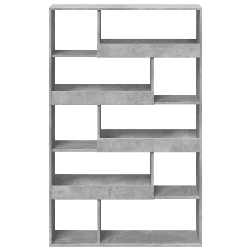 vidaXL betonszürke szerelt fa könyvespolc 100 x 33 x 156,5 cm