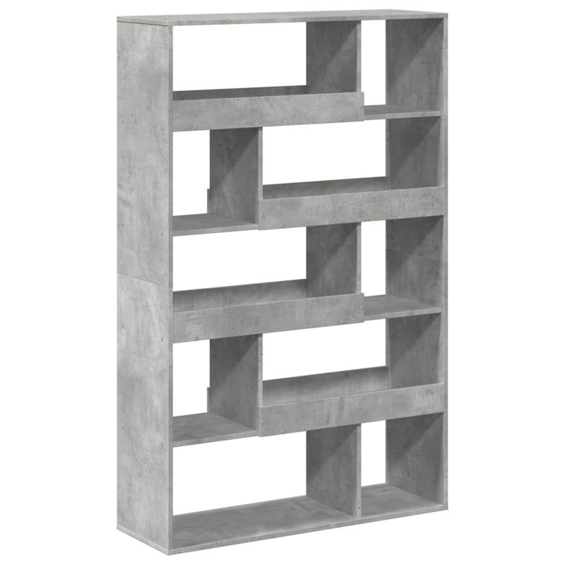 vidaXL betonszürke szerelt fa könyvespolc 100 x 33 x 156,5 cm