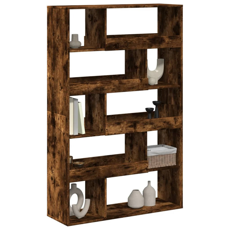 vidaXL füstös tölgy színű szerelt fa könyvespolc 100 x 33 x 156,5 cm