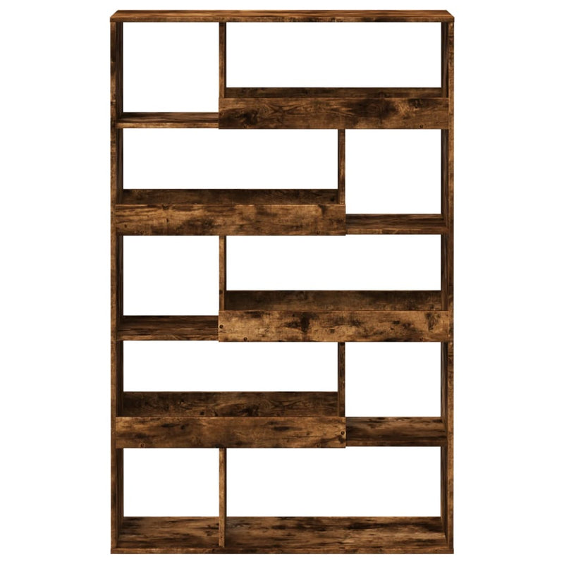 vidaXL füstös tölgy színű szerelt fa könyvespolc 100 x 33 x 156,5 cm
