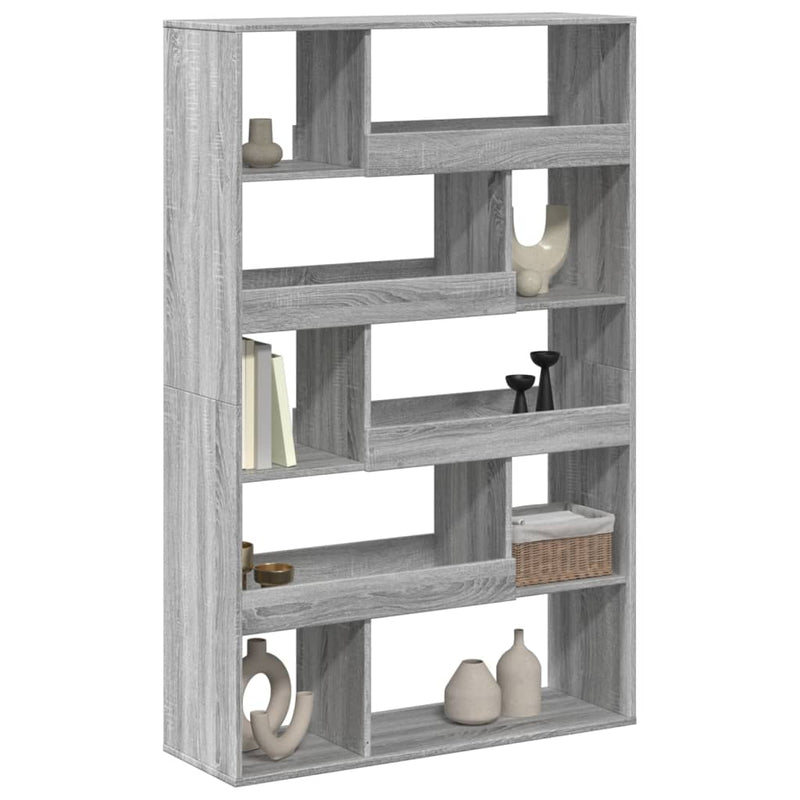 vidaXL szürke sonoma színű szerelt fa könyvespolc 100 x 33 x 156,5 cm