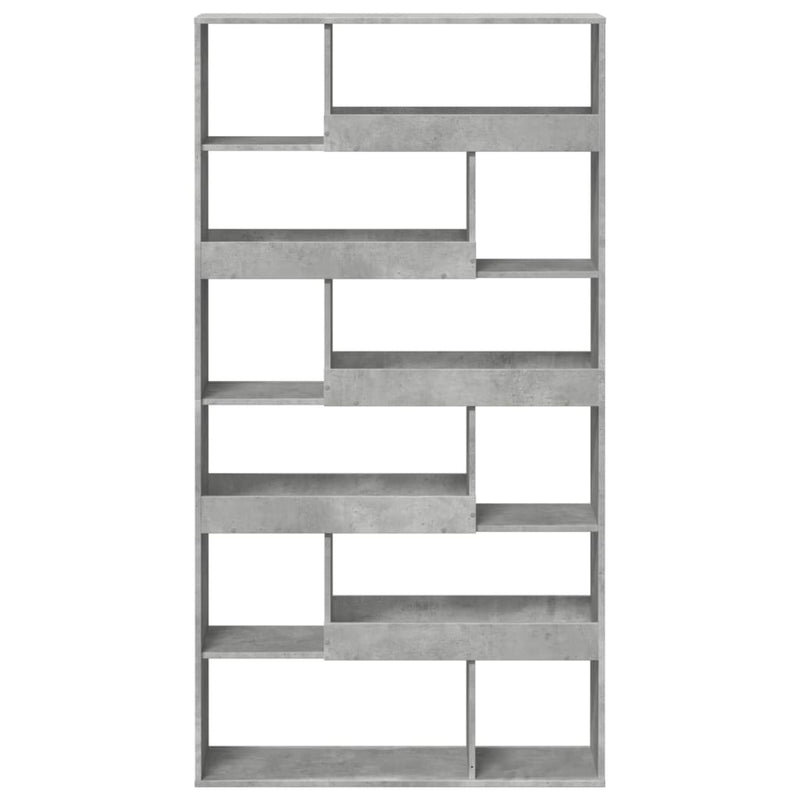 vidaXL betonszürke szerelt fa könyvespolc 100 x 33 x 187,5 cm