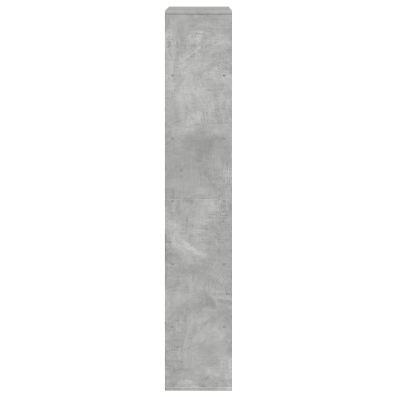 vidaXL betonszürke szerelt fa könyvespolc 100 x 33 x 187,5 cm