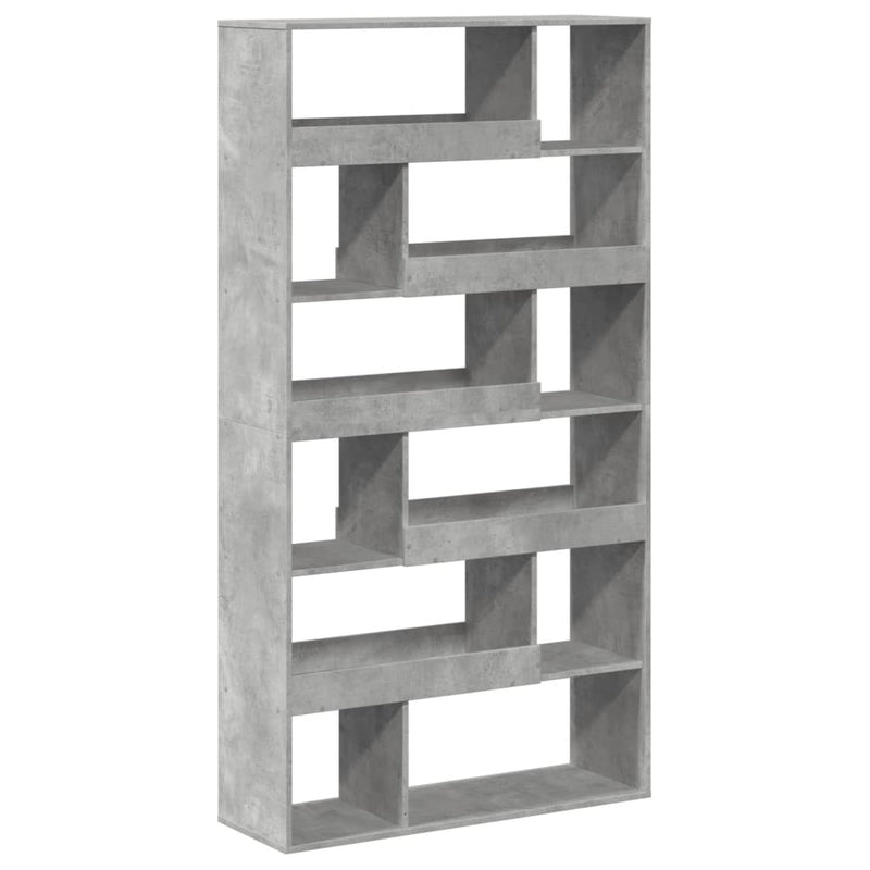 vidaXL betonszürke szerelt fa könyvespolc 100 x 33 x 187,5 cm