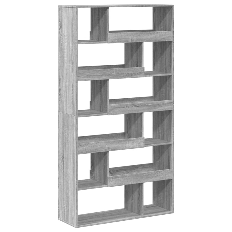 vidaXL szürke sonoma színű szerelt fa könyvespolc 100 x 33 x 187,5 cm