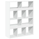 vidaXL fehér szerelt fa könyvespolc 100 x 33 x 125,5 cm