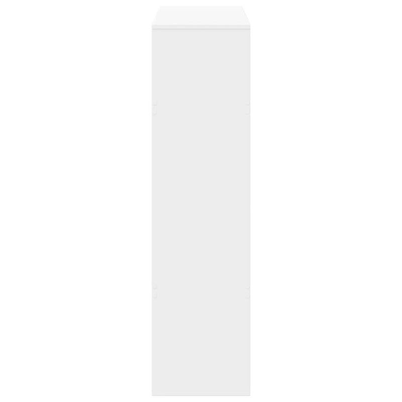 vidaXL fehér szerelt fa könyvespolc 100 x 33 x 125,5 cm