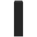 vidaXL fekete szerelt fa könyvespolc 100 x 33 x 125,5 cm