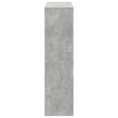 vidaXL betonszürke szerelt fa könyvespolc 100 x 33 x 125,5 cm