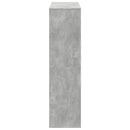 vidaXL betonszürke szerelt fa könyvespolc 100 x 33 x 125,5 cm