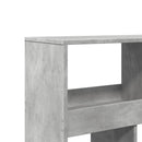 vidaXL betonszürke szerelt fa könyvespolc 100 x 33 x 125,5 cm