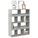 vidaXL betonszürke szerelt fa könyvespolc 100 x 33 x 125,5 cm