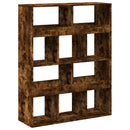 vidaXL füstös tölgy színű szerelt fa könyvespolc 100 x 33 x 125,5 cm