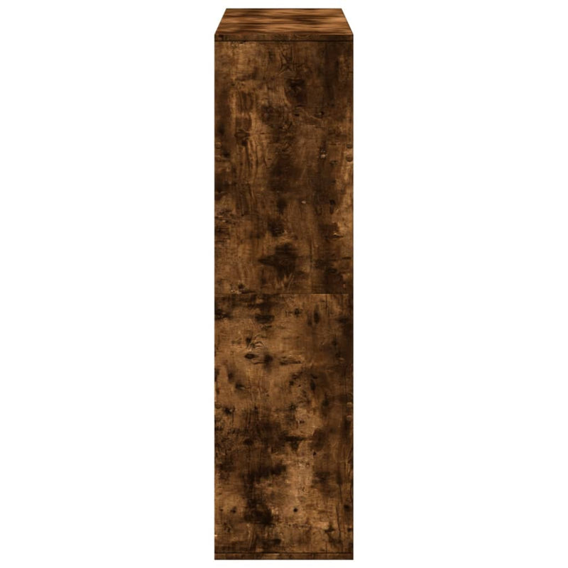 vidaXL füstös tölgy színű szerelt fa könyvespolc 100 x 33 x 125,5 cm