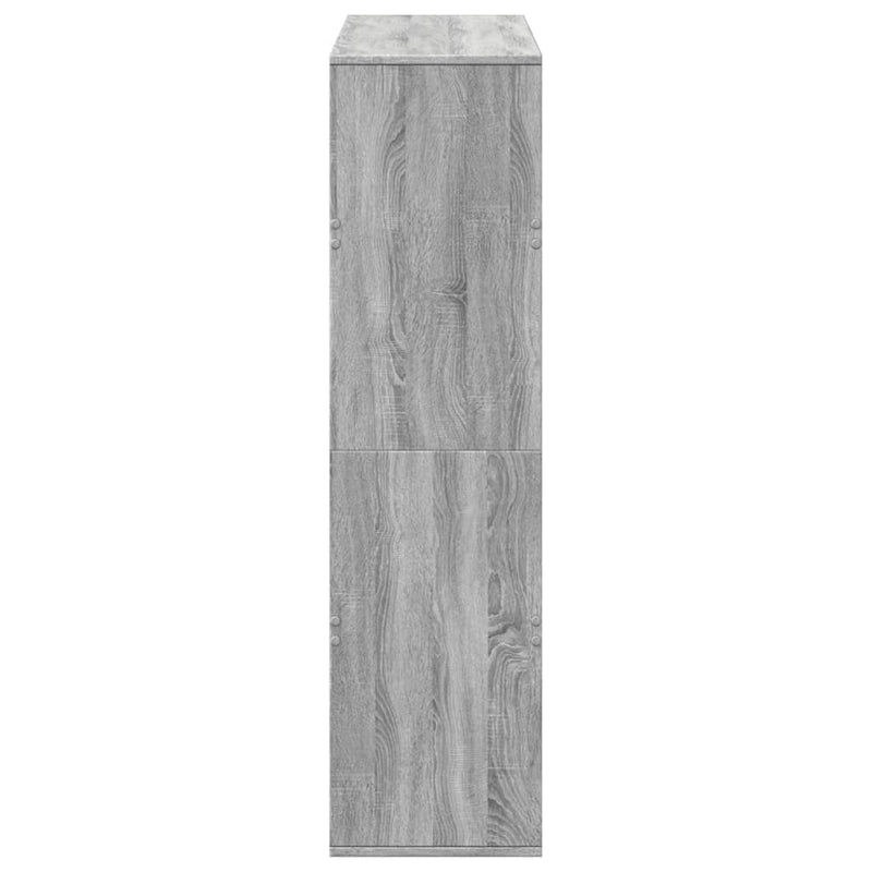 vidaXL szürke sonoma színű szerelt fa könyvespolc 100 x 33 x 125,5 cm