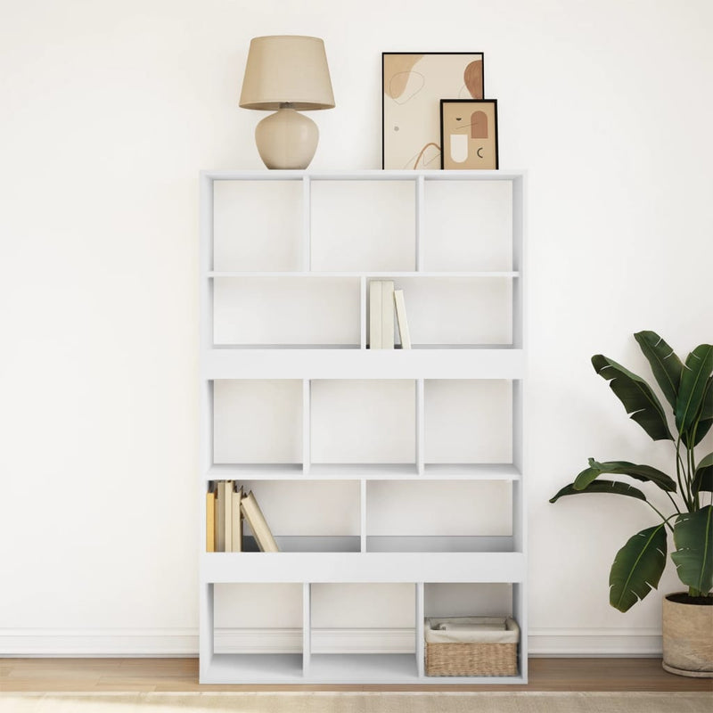 vidaXL fehér szerelt fa könyvespolc 100 x 33 x 156,5 cm