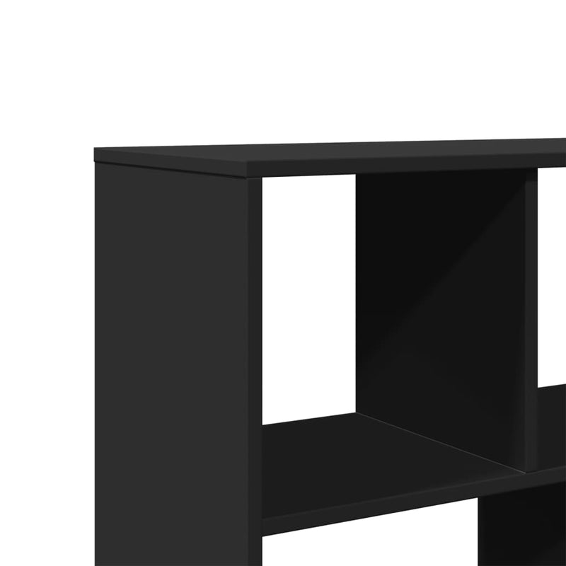 vidaXL fekete szerelt fa könyvespolc 100 x 33 x 156,5 cm