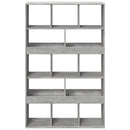 vidaXL betonszürke szerelt fa könyvespolc 100 x 33 x 156,5 cm
