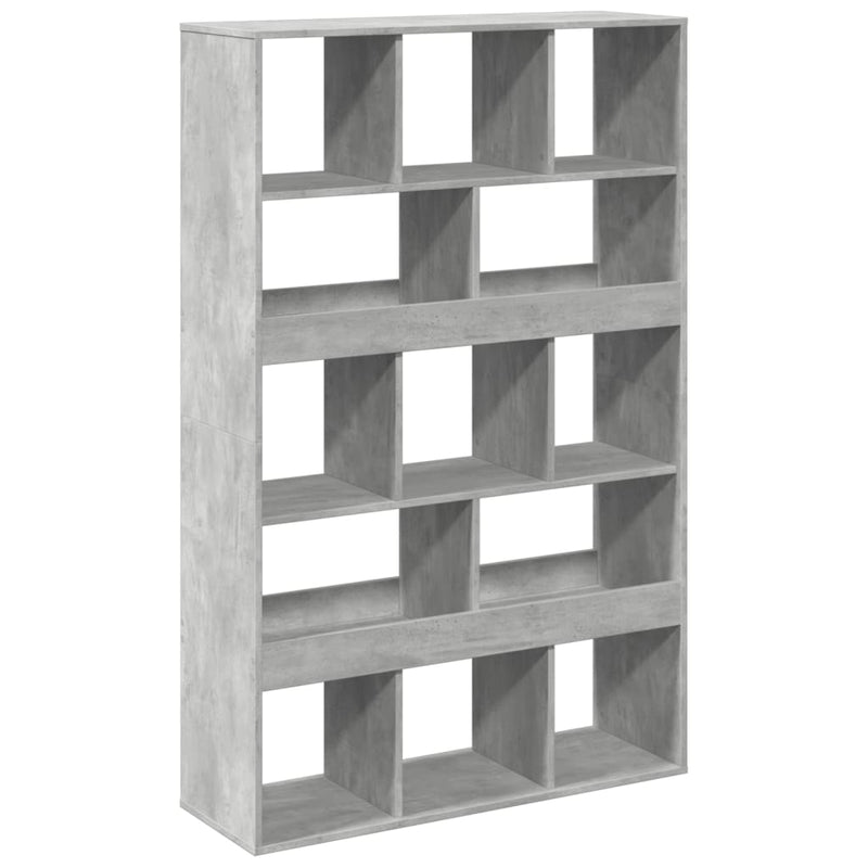 vidaXL betonszürke szerelt fa könyvespolc 100 x 33 x 156,5 cm