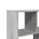 vidaXL betonszürke szerelt fa könyvespolc 100 x 33 x 156,5 cm