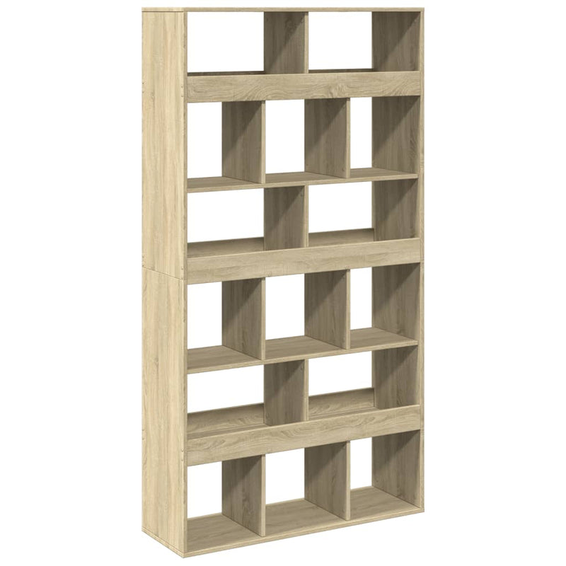 vidaXL sonoma tölgy színű szerelt fa könyvespolc 100 x 33 x 187,5 cm