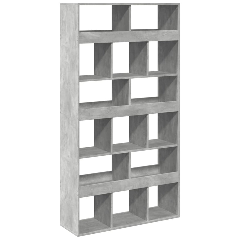 vidaXL betonszürke szerelt fa könyvespolc 100 x 33 x 187,5 cm